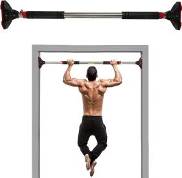 Doorway Pull up Bar Multifunctional Locking Chin Up Bar w/ Adjustable Width