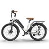 AOSTIRMOTOR 26&quot; Tire 350W Electric Bike 36V 10AH Removable Lithium Battery City Ebike for Adults Girls G350 New Model