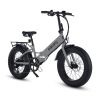 E20178 ELECONY Folding Electric Bicycle for Adult 20\'\' Fat Tire with 350W 36V/12.5AH Battery 7 speeds ebike Urban Commute Moped Ebike for Snow; Beac