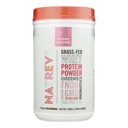 Natreve - Protein Powder Unflv Whey - Case of 4-23.8 OZ