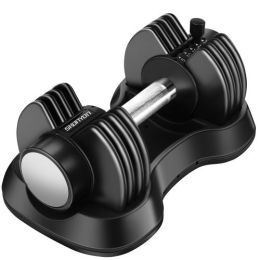 Adjustable Dumbbell 25 lbs with Fast Automatic Adjustable and Weight Plate for Workout Home Gym