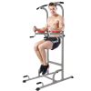 YSSOA Adjustable Dip Stand Power Tower; Home Gym Fitness Equipment; 11-Gear Height Adjustment; 6 in 1 Multifunctional for Whole Body Workout; Black