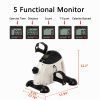 Under Desk Bike Pedal Exerciser Portable Mini Exercise Bike for Arm/Leg Exercise Mini Exercise Peddler with LCD Display