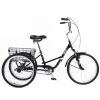 Adult Folding Tricycles 3 Wheel W/Installation Tools with Low Step-Through; Large Basket; Foldable Tricycle for Adults; Women; Men