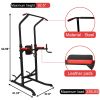 Power Tower Multi-Functional Pull Up Bar Dip Station Push Up Workout Exercise Equipment Height Adjustable Heavy Duty Strength Training Stand