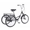 Adult Folding Tricycles 3 Wheel W/Installation Tools with Low Step-Through; Large Basket; Foldable Tricycle for Adults; Women; Men