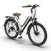 AOSTIRMOTOR 26&quot; Tire 350W Electric Bike 36V 10AH Removable Lithium Battery City Ebike for Adults Girls G350 New Model