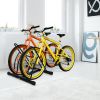 Living Room Bike Stand Cycling Rack Floor Storage Organizer For 2-Bicycle