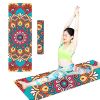 Fashion Printed Suede TPE Anti-slip Gym Fitness Exercise Pilates Yoga Mat Pad