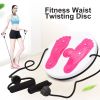 Twist Waist Disc Fitness Slim Rotating Plate Abdomen Exerciser with Pull Rope