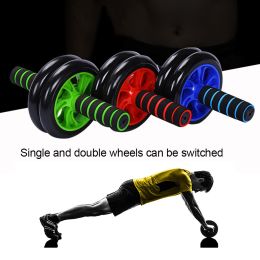 Home Gym Exercise Fitness Abdominal Muscle Training Belly Slimming Roller Wheel (Color: Red)