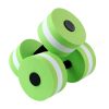 2Pcs Water Aerobic Exercise Foam Dumbbells Pool Resistance Water Fitness Exercises Equipment for Weight Loss