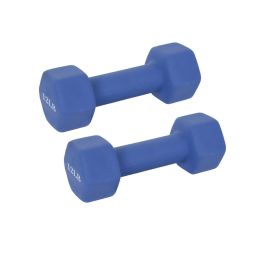 Yoga Hand Dumbbell Pair/ Body Sculpting Dumbbell Set For Women (Color: Blue, Type: Dumbbells)