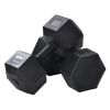 (Total 44lbs; 22lbs each) Weights dumbbells set; Dumbbells for for Men; Women - Vinyl Dumbbell Set for Gym; Home Workout. Pair; black