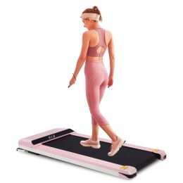 Portable Treadmill Under Desk Walking Pad Flat Slim Treadmill with LED Display &amp; Sport APP; Running Machine for Apartment and Small Space without (Color: as Pic)