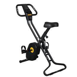 Home Folding Exercise Bike Black (Color: BLACK)