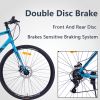 21 Speed Hybrid bike Disc Brake 700C Road Bike For men women\'s City Bicycle