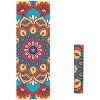 Fashion Printed Suede TPE Anti-slip Gym Fitness Exercise Pilates Yoga Mat Pad