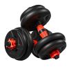 Home Indoor Cardio Gym Adjustable Weights Dumbbells Set