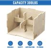 3-in-1 Wooden Jump Box for Crossfit Workout 12*14*16in Height Log color