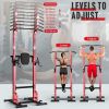 Multi Functional Strength Training Fitness Station Adjustable Height Tilt Bracket Black