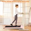 Portable Treadmill Under Desk Walking Pad Flat Slim Treadmill with LED Display &amp; Sport APP; Running Machine for Apartment and Small Space without