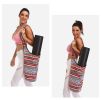 Fashion Casual Yoga Mat Carrier Canvas Fitness Sport Supplies Carry Shoulder Bag