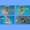 2Pcs Water Aerobic Exercise Foam Dumbbells Pool Resistance Water Fitness Exercises Equipment for Weight Loss