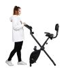 Home Folding Exercise Bike Black